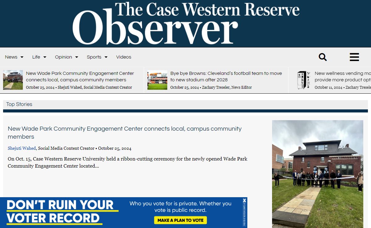 The Observer – Case Western Reserve University's independent student news source