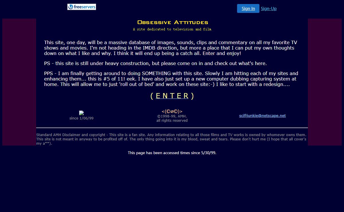 ~~** Obsessive Attitudes | Television and Film **~~