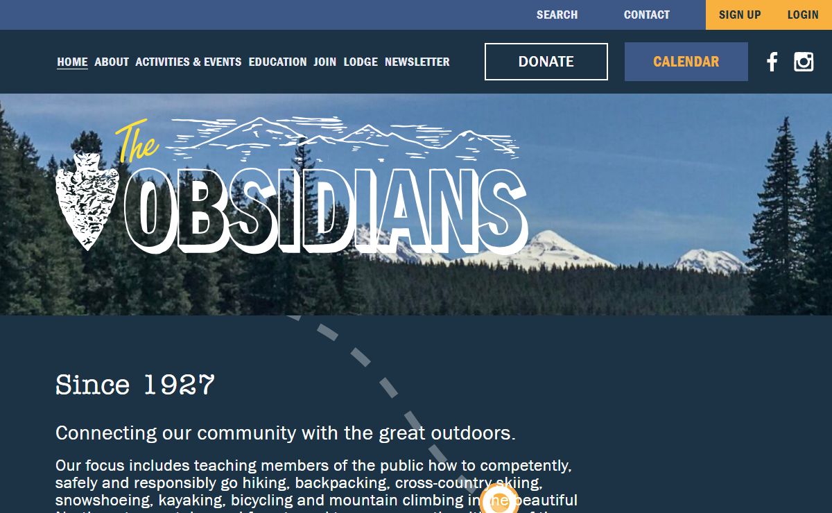 The Obsidians – Connecting our community with the great outdoors