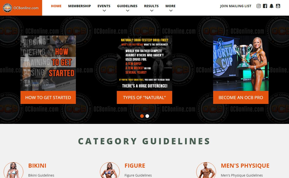 Natural Contests - Bikini, Physique, Figure, and Bodybuilding