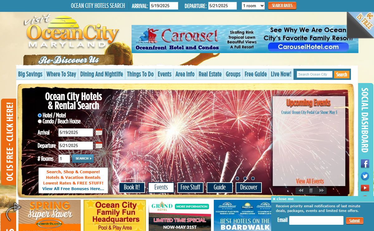 Ocean City MD Maryland Vacation Guide | Ocean City Hotels