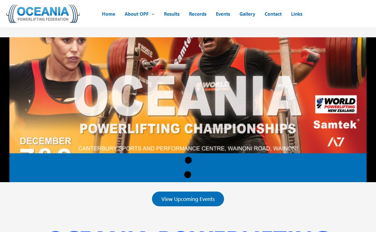 Oceania Powerlifting Federation – Developing and promoting high-standard and enjoyable drug-free powerlifting competition at the Oceania International level