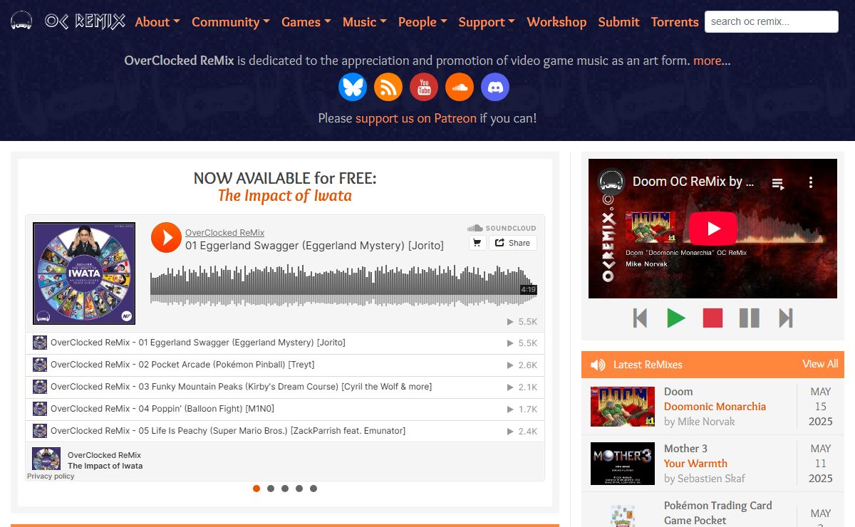 OverClocked ReMix: Video Game Music Community