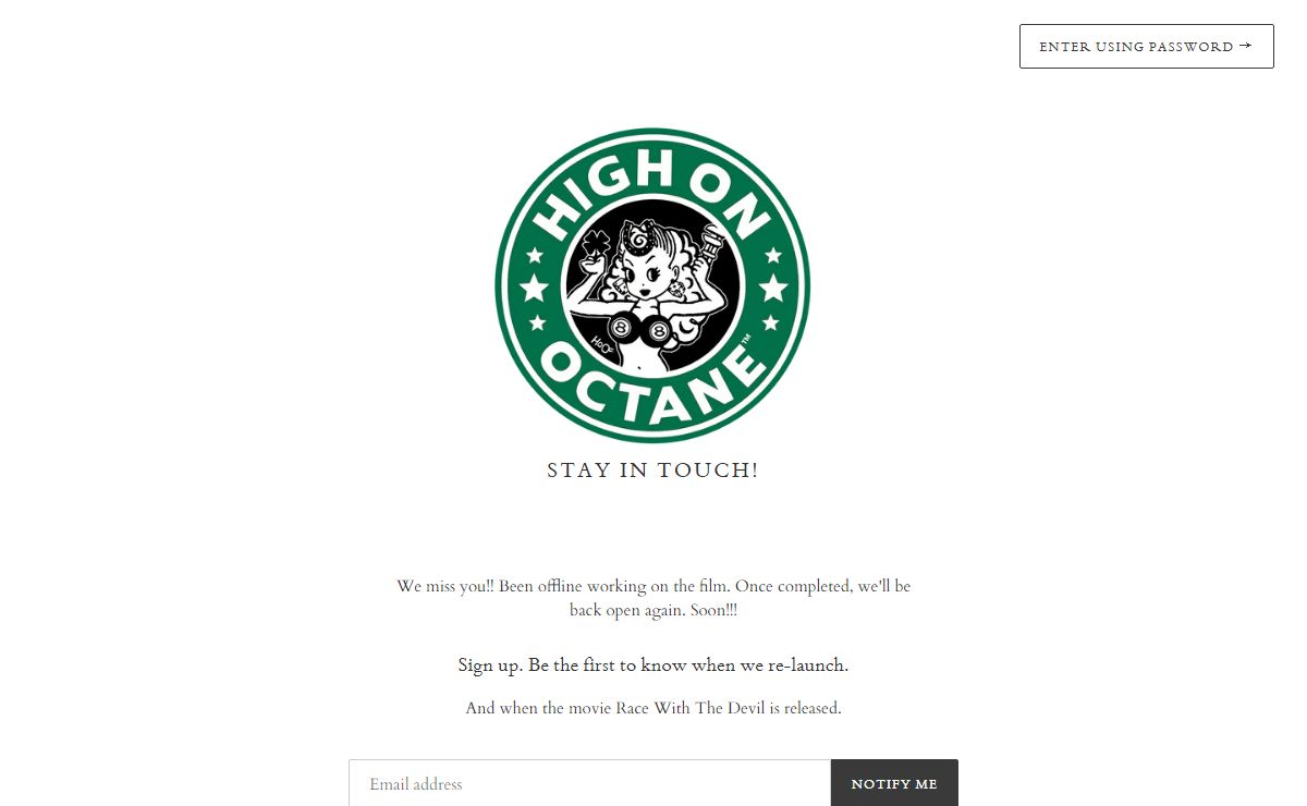 Octane Shop – Opening Soon