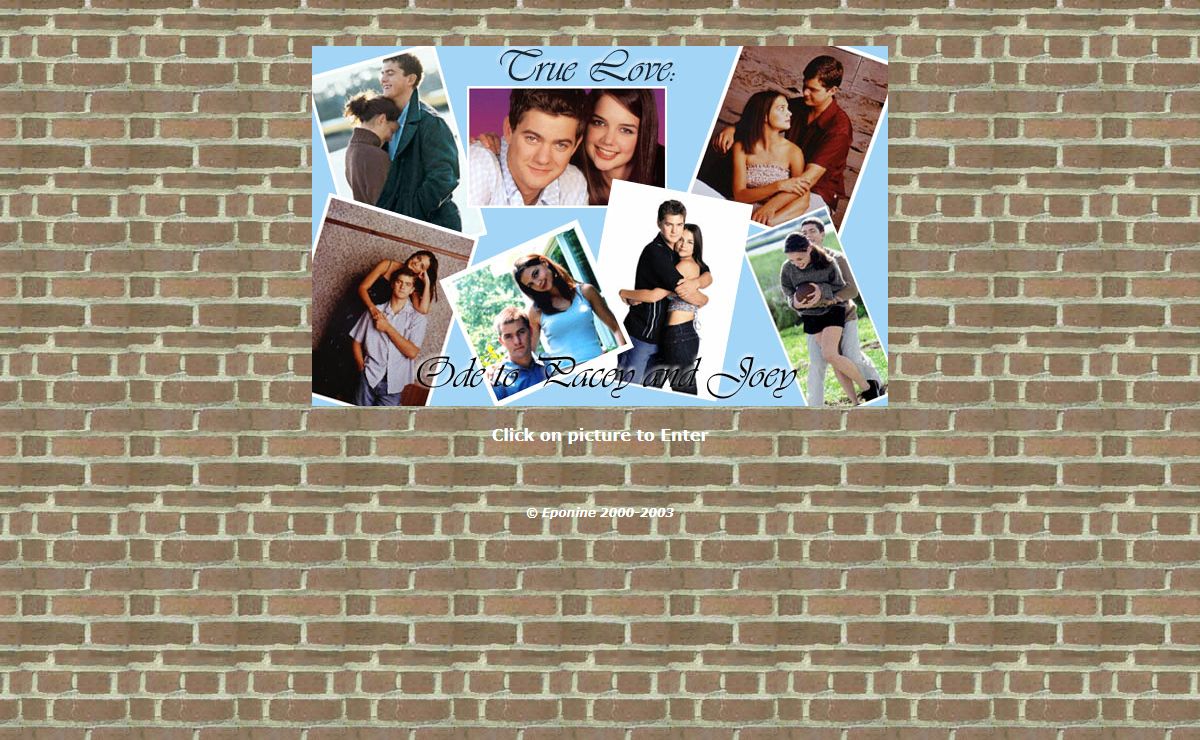 True Love: Ode to Pacey and Joey