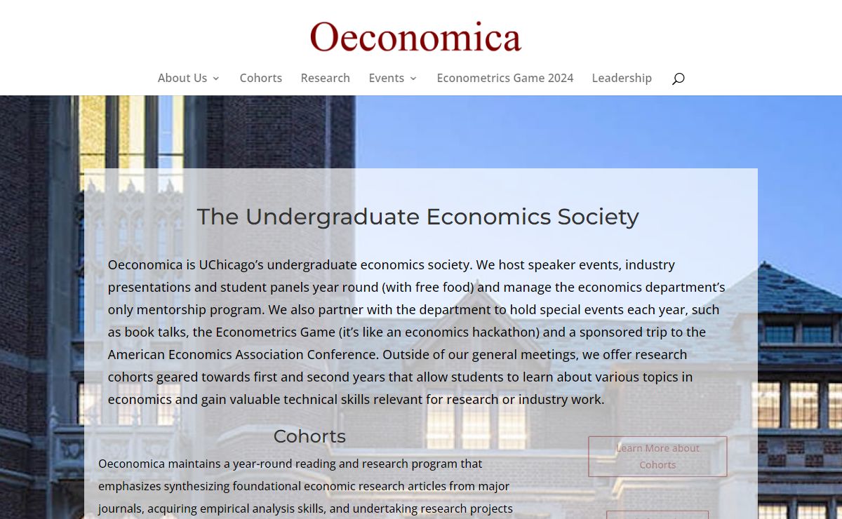Oeconomica | Economics Research – The website of the UChicago Undergraduate Economics Research Society