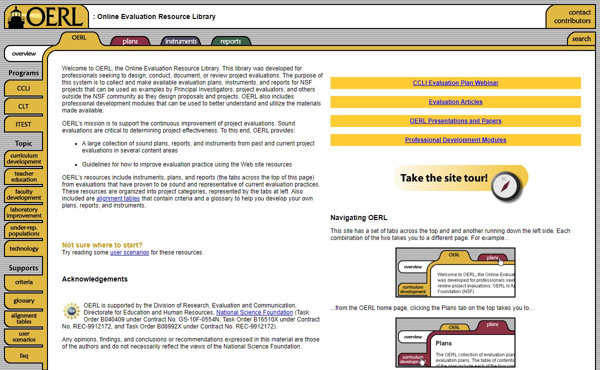 Online Evaluation Resource Library