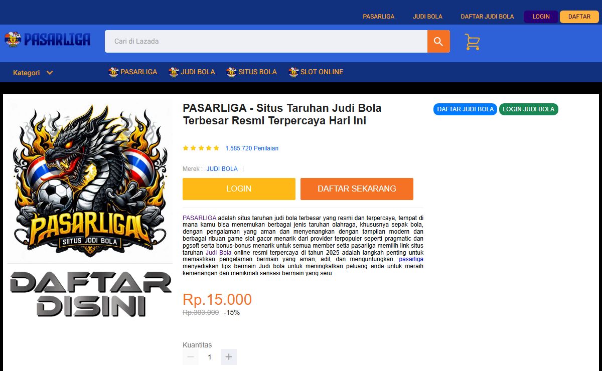 PASARLIGA - Situs Taruhan Judi Bola Terbesar Resmi Terpercaya Hari Ini