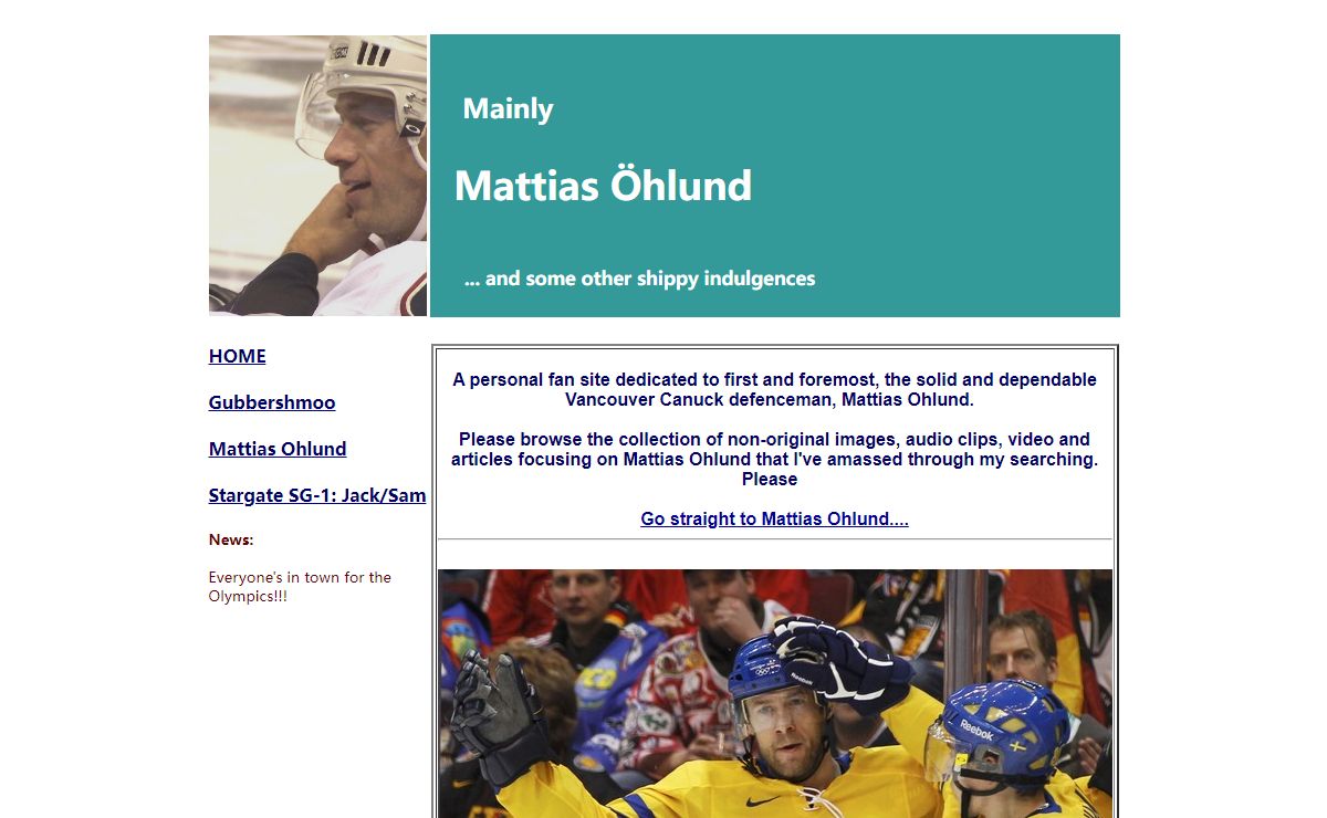Mattias Ohlund Appreciation Page