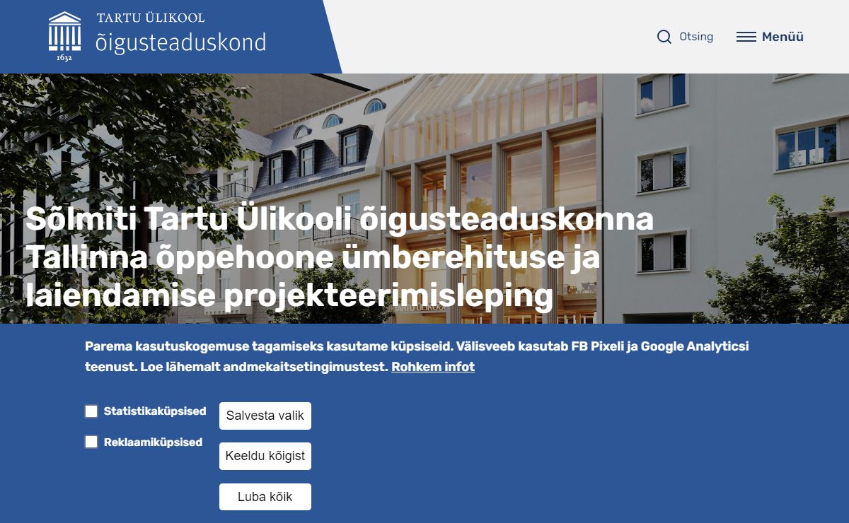 TÜ õigusteaduskond | Tartu Ülikool