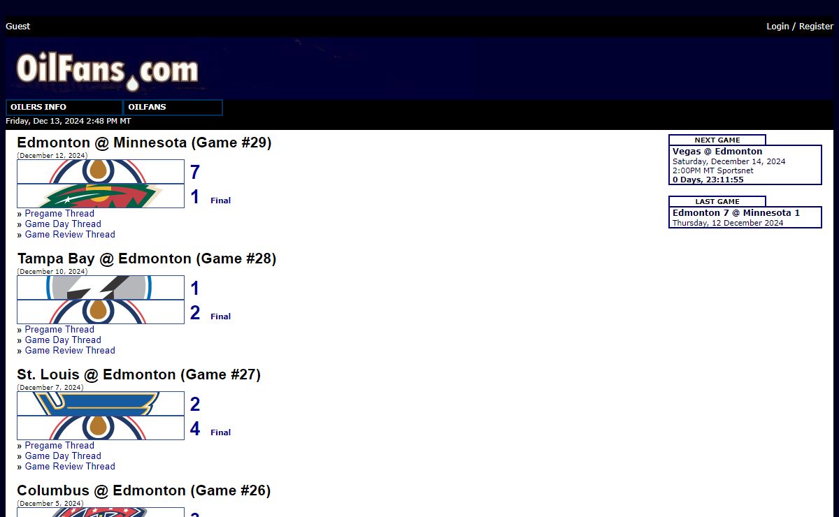 OilFans.com :: Your Edmonton Oilers Portal