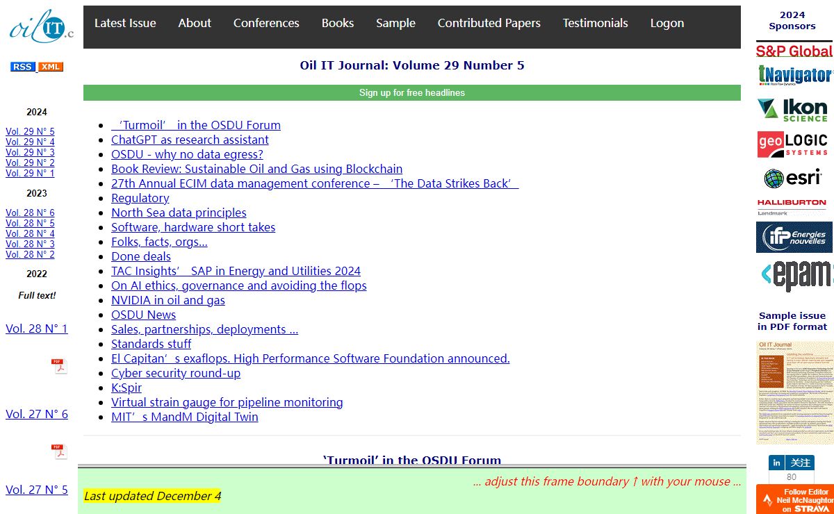 Oil Information Technology Journal