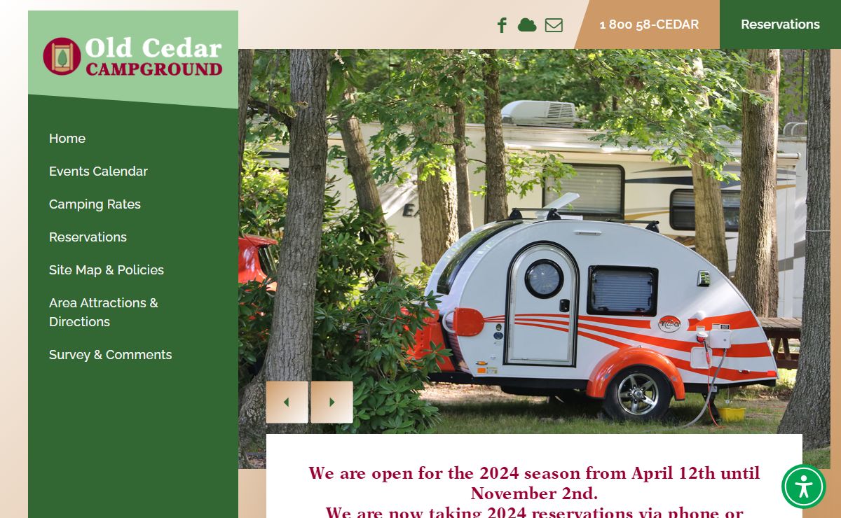 Old Cedar Campground - Southern New Jersey Camping