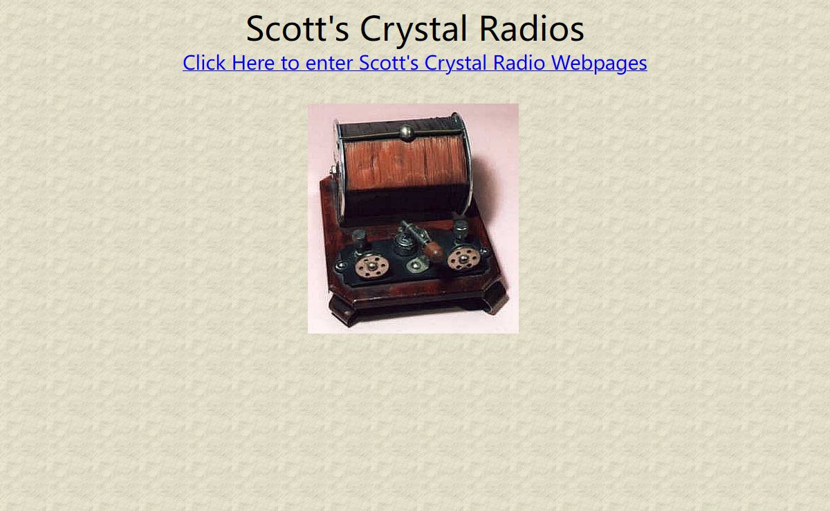 Scott's Crystal Radios and Vintage Antique Headphones