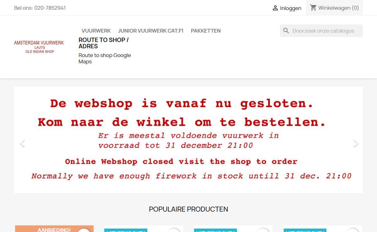 Ámsterdam Vuurwerk Lauts Fireworks koop online of in de winkel