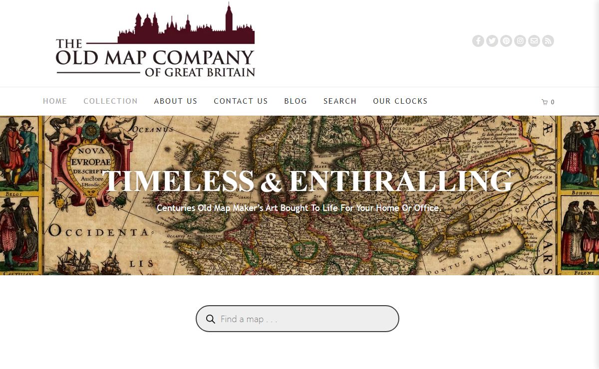 Home | The Old Map & Clock Company