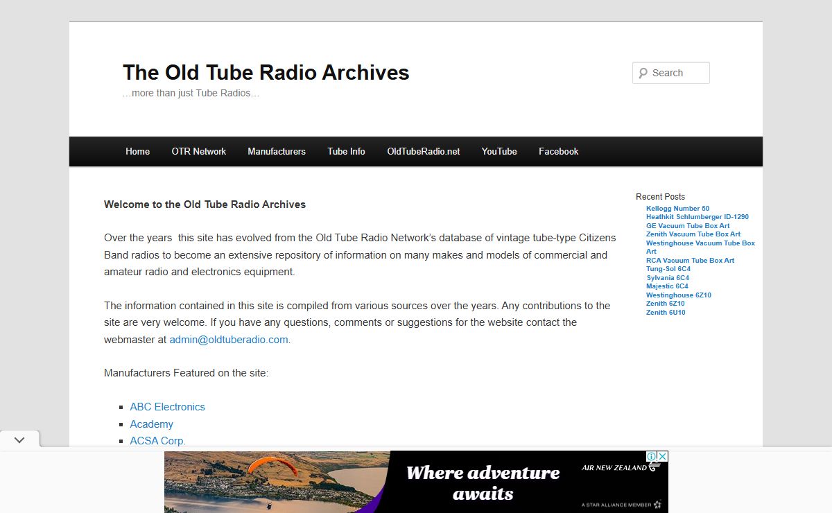 The Old Tube Radio Archives | …more than just Tube Radios…