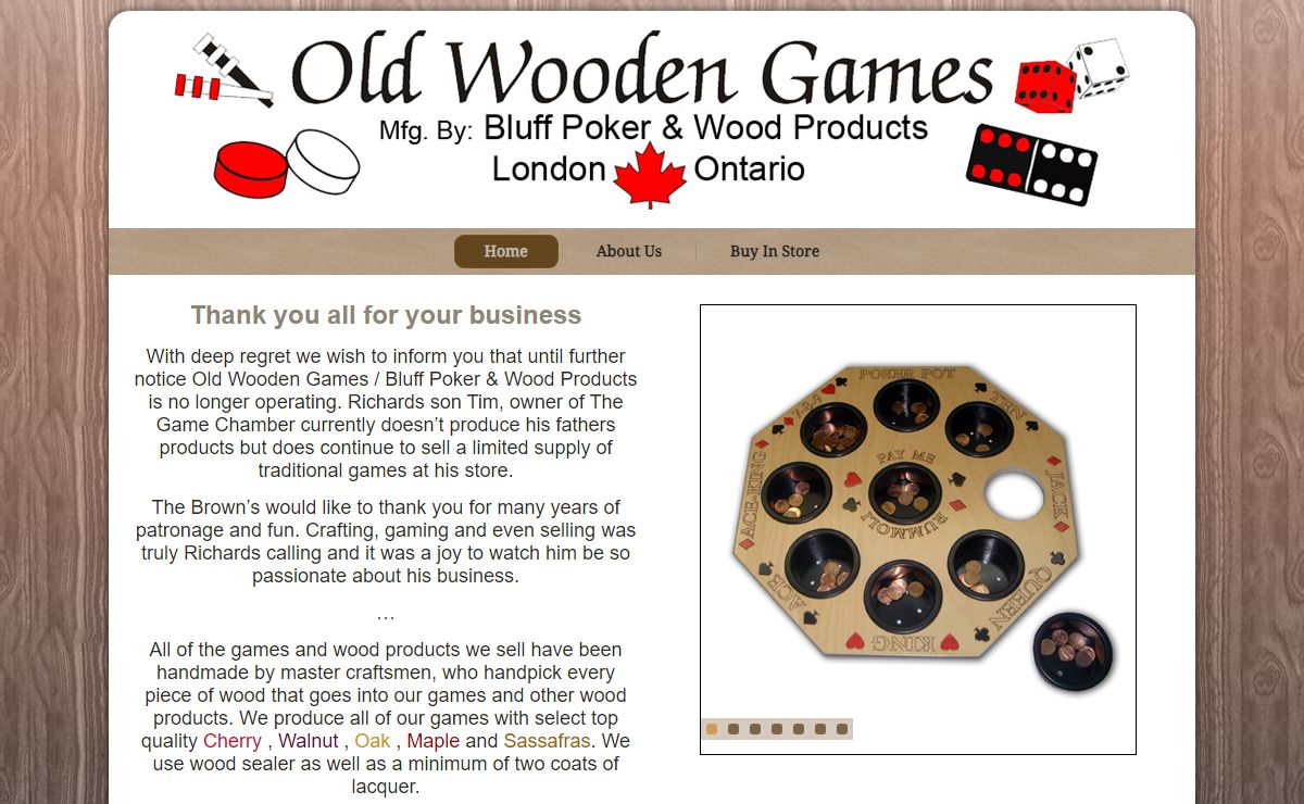 Old Wooden Games