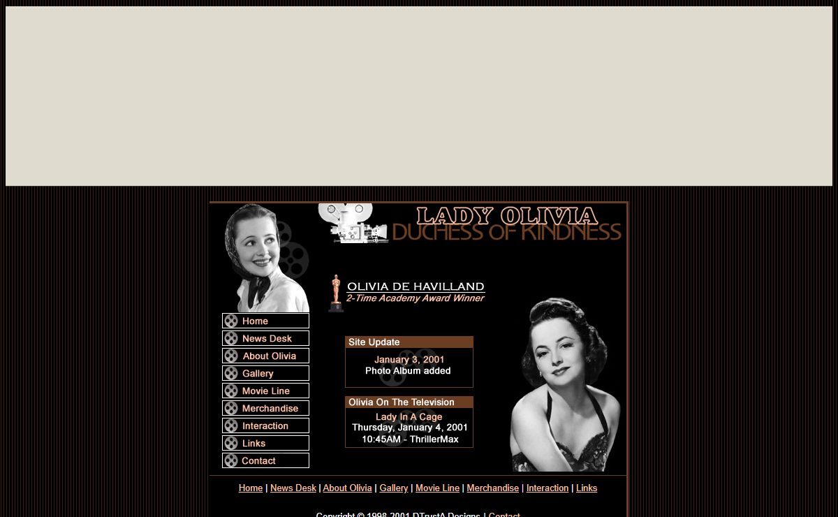 Olivia de Havilland Online
