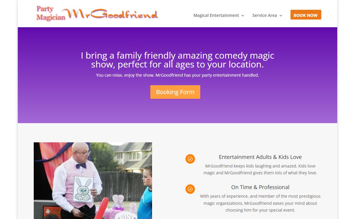 Dallas Magician Kids Entertainment MrGoodfriend party