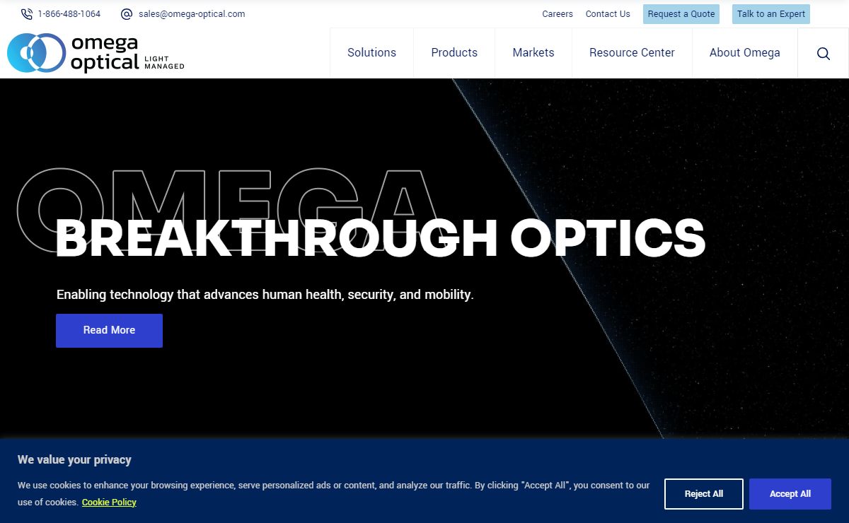 Omega Optical - Light Managed
