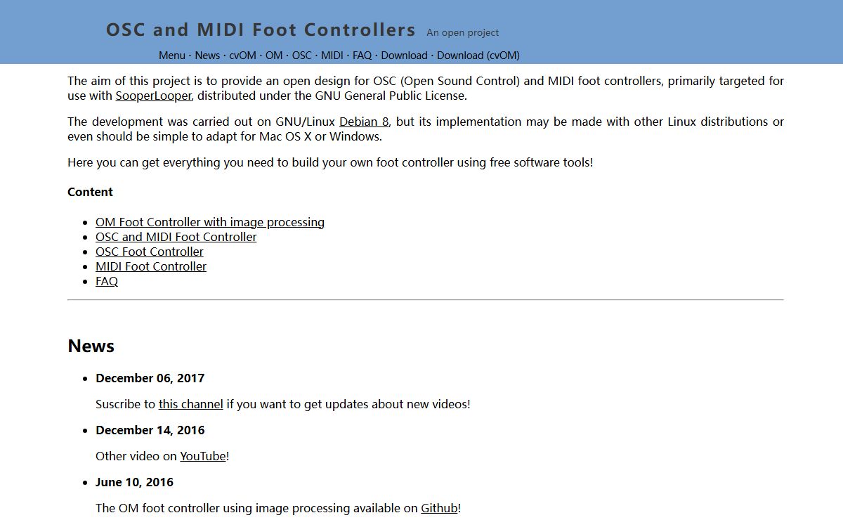 OSC and MIDI Foot Controller