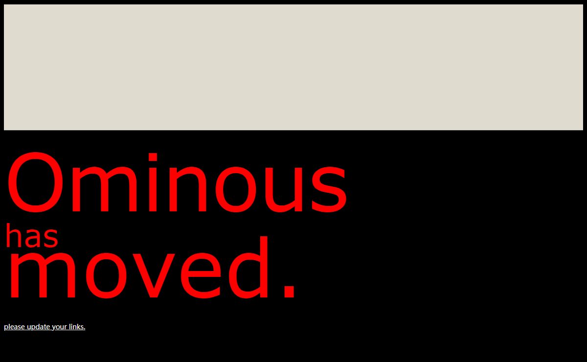 -[ O M I N O U S D E V E L O P M E N T ]-
