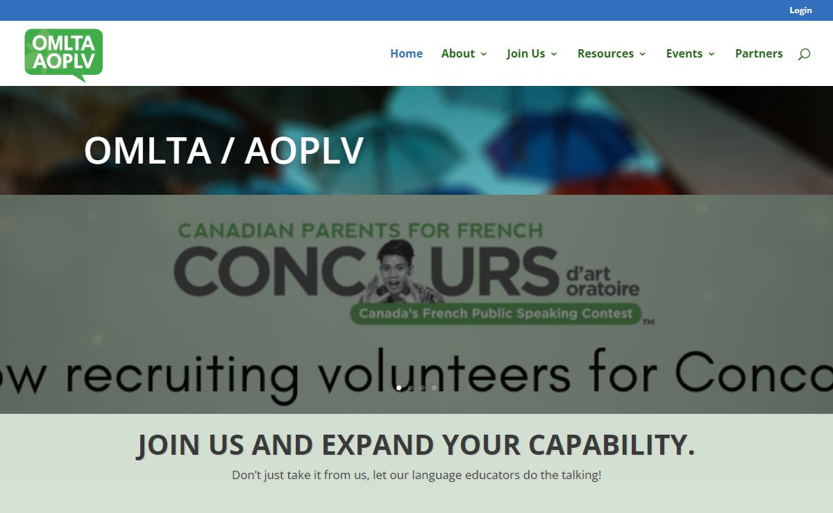 OMLTA / AOPLV | Ontario Modern Language Teachers' Association / Association ontarienne des professeurs de langues vivantes
