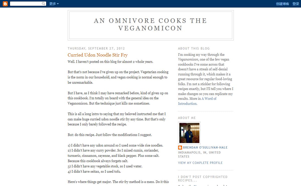 An Omnivore Cooks the Veganomicon