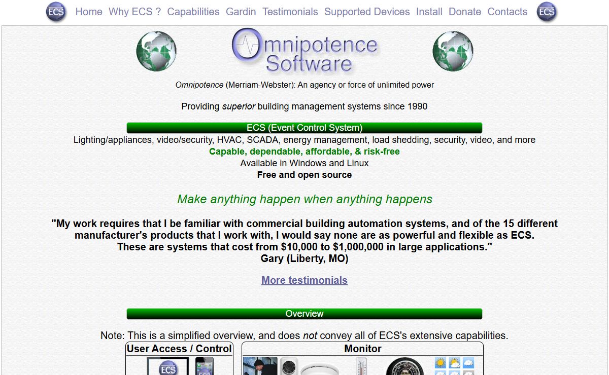 ECS: Superior building automation software