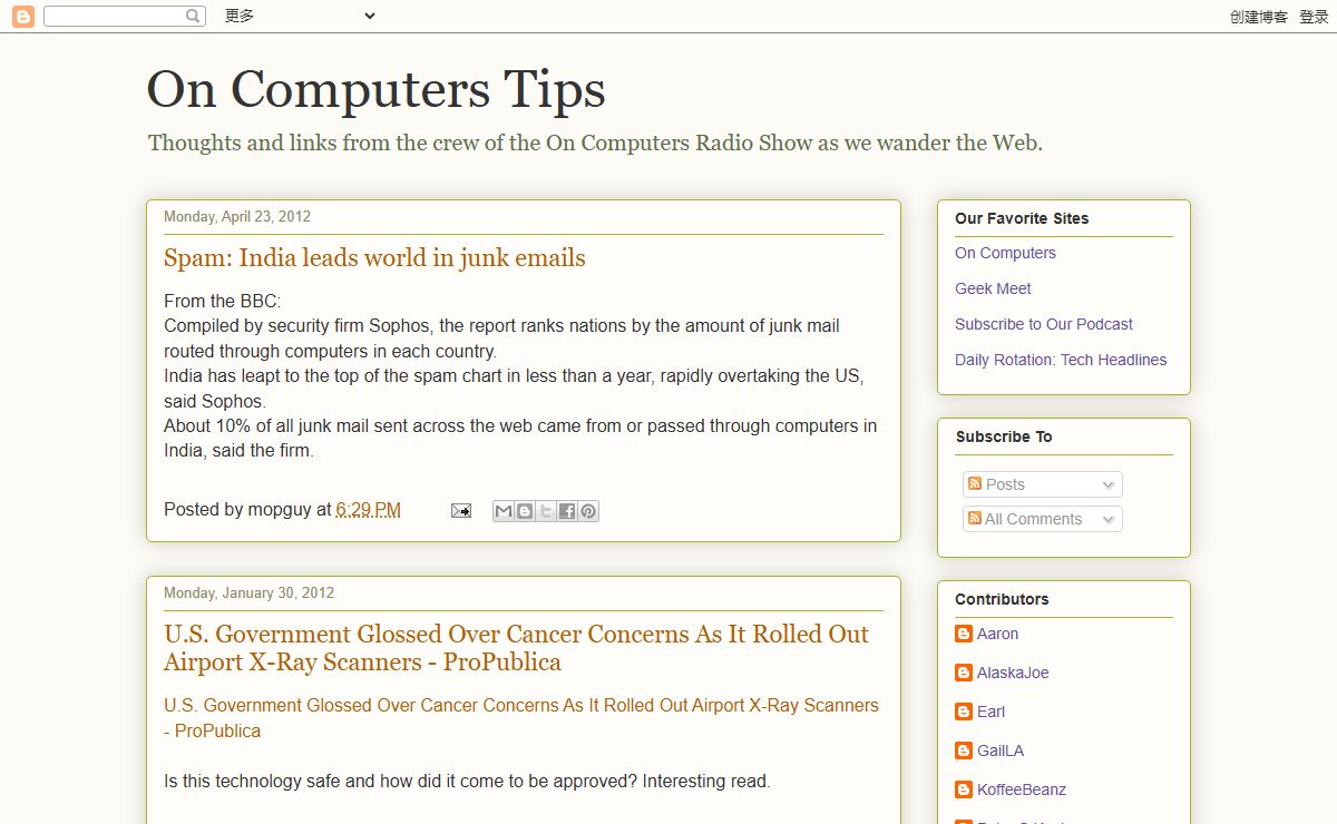 On Computers Tips
