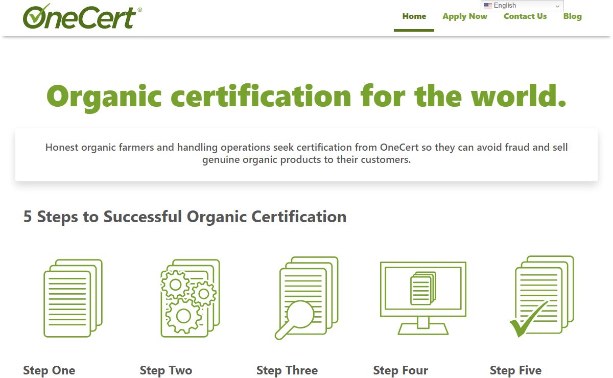 onecert.com – Organic certification for the world