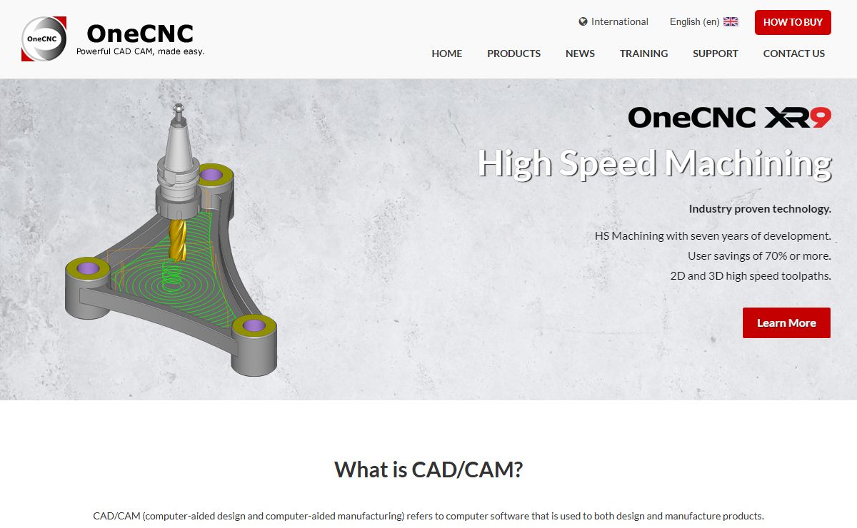 CAD/CAM CNC | OneCNC CAD/CAM Software