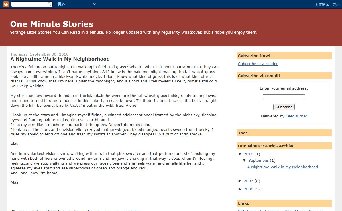 One Minute Stories
