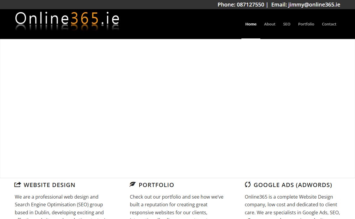 online365.ie – Website Design in Ireland