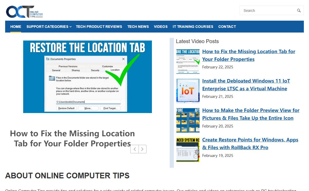 Home - Online Computer Tips