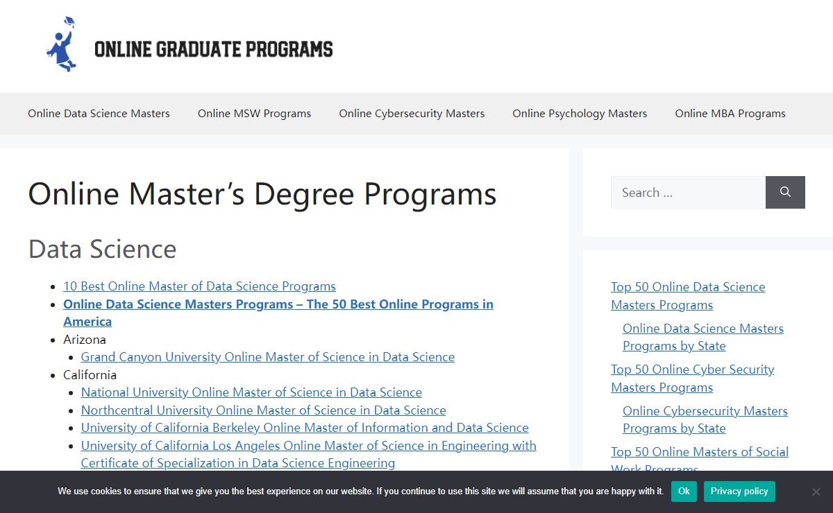 Online Master's Degree Programs - Online Graduate Programs