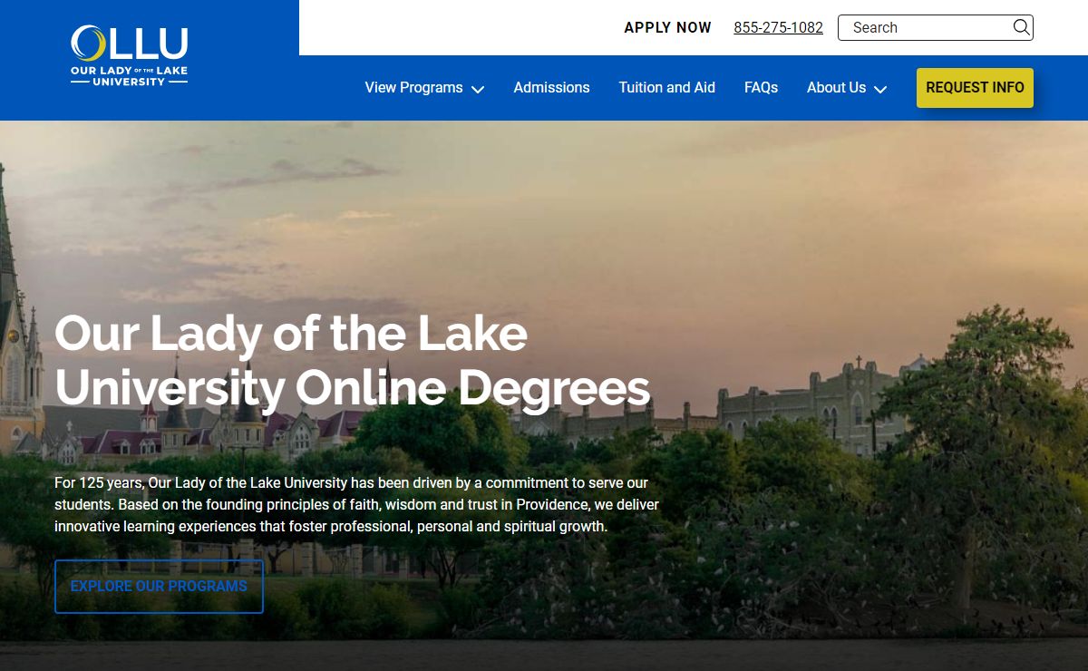 Our Lady of the Lake University | Online Degree Programs