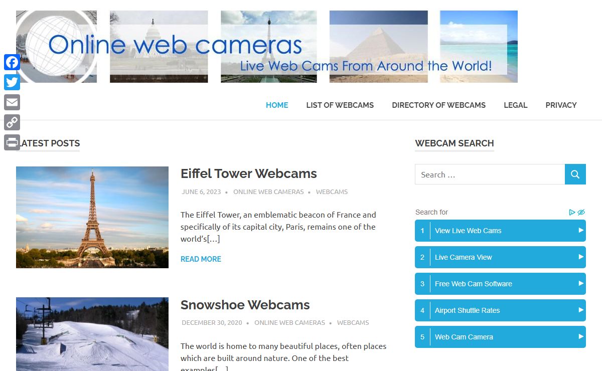 Online Web Cameras