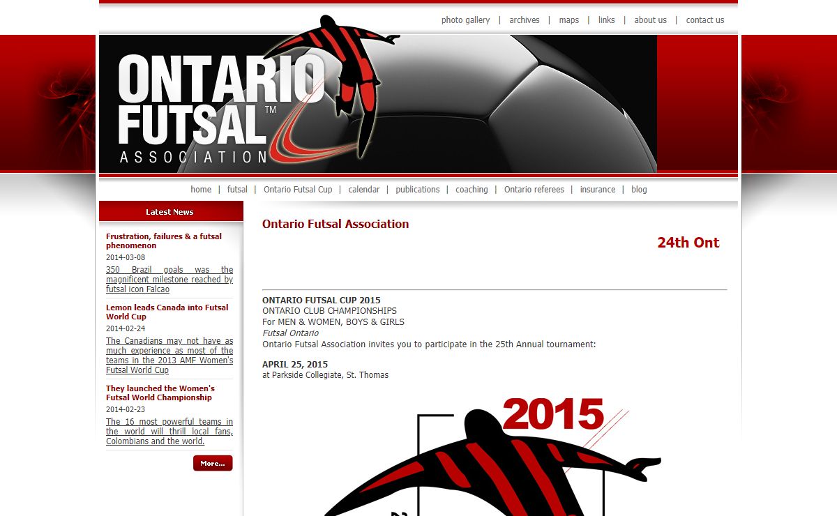 Ontario Futsal Association is an organization dedicated to promoting the sport of Futsal