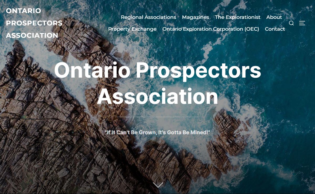 Ontario Prospectors Association – If it can't be grown, it's gotta be mined!
