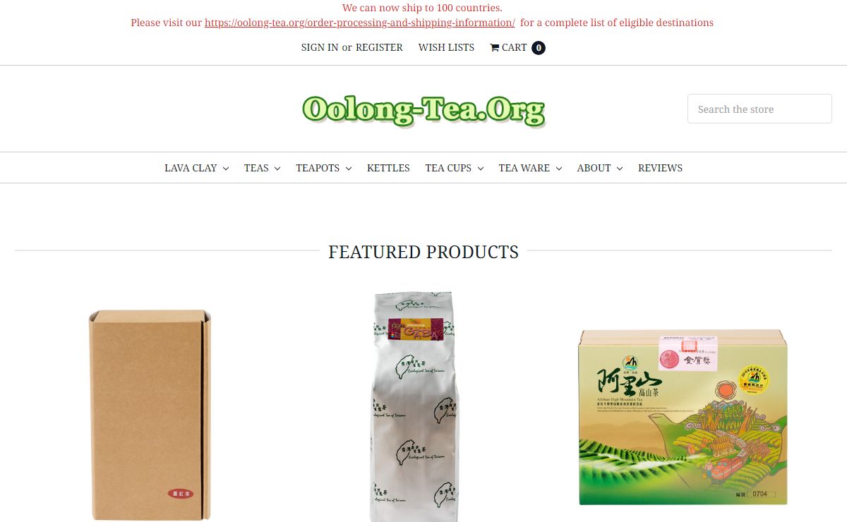 Oolong Tea • Taiwan Tea • Organic • High Grade/Quality • Buy Online