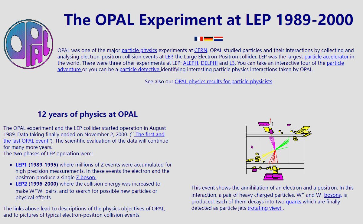 The OPAL Experiment at LEP