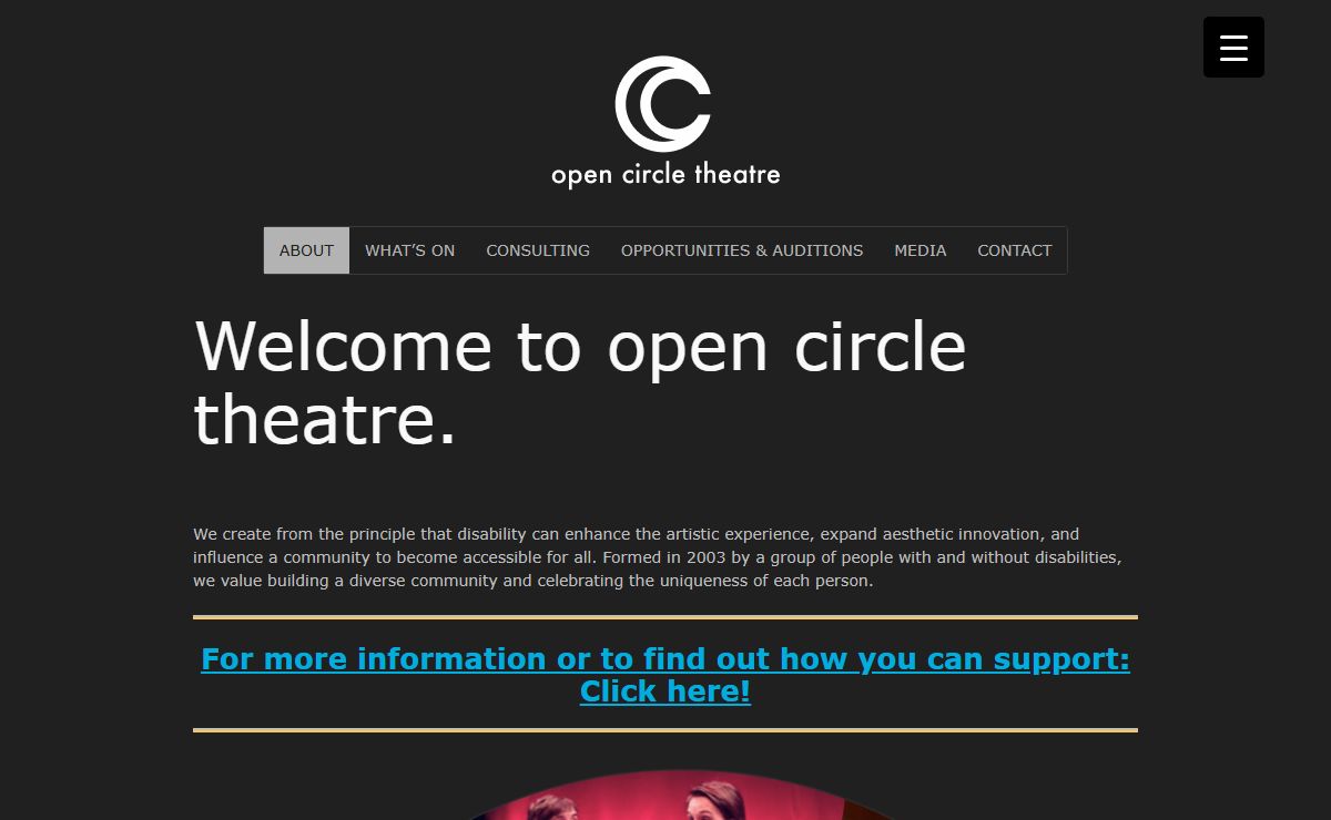 Welcome to open circle theatre. - Open Circle Theatre
