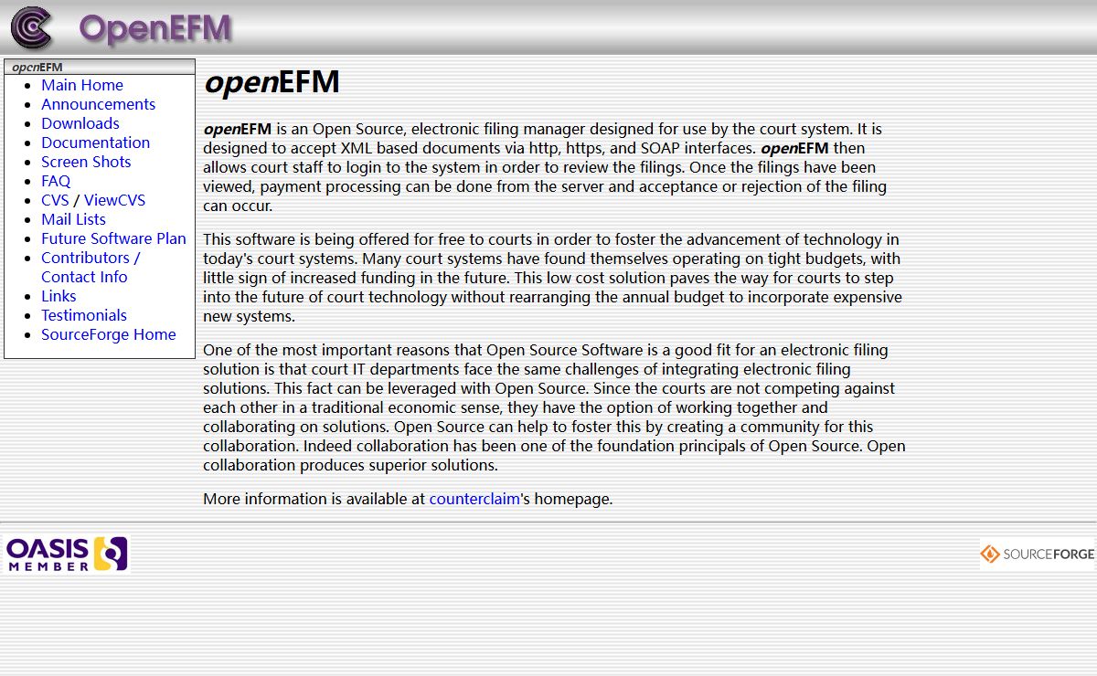 counterclaim openEFM