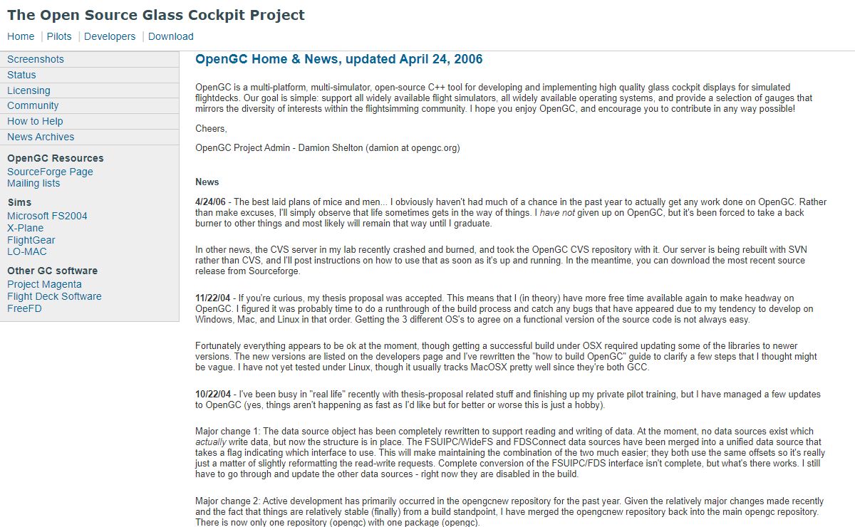 The Open Source Glass Cockpit Project