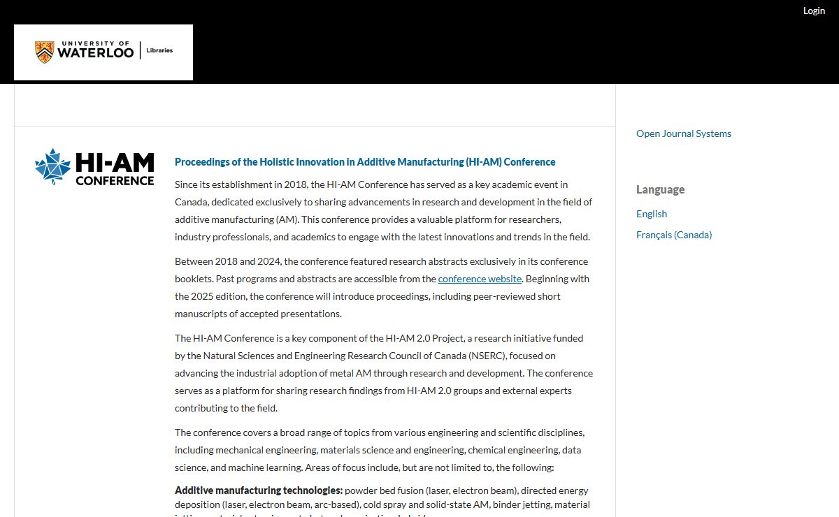 Waterloo Library Journal Publishing Service