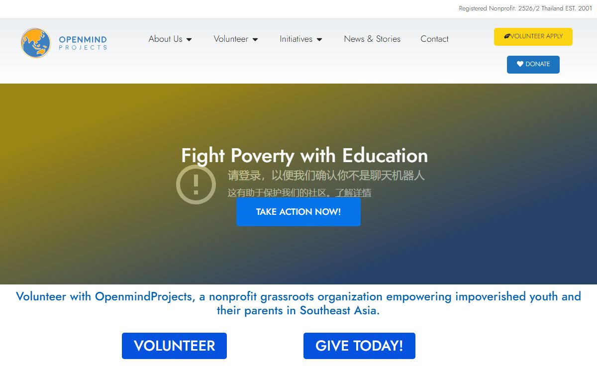 Nonprofit works with young girls and boys living in poverty