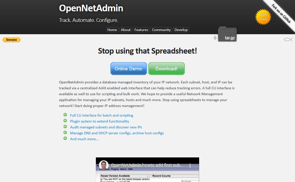 OpenNetAdmin