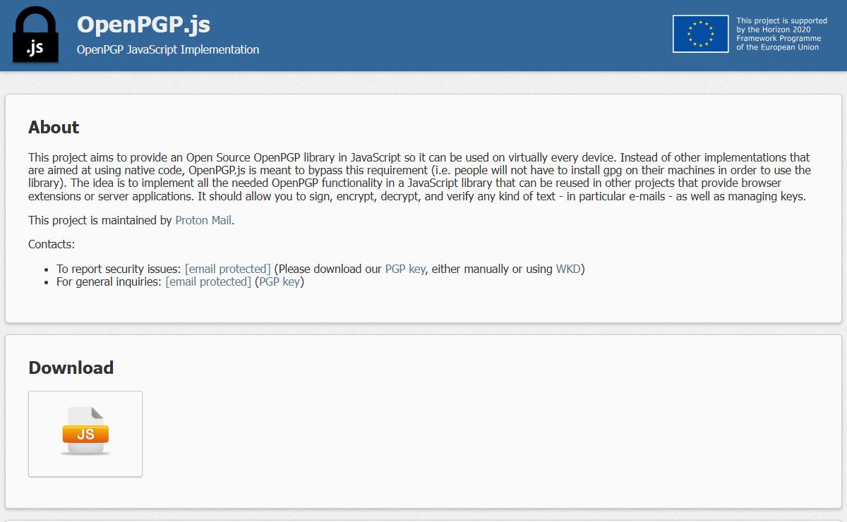 OpenPGP.js | OpenPGP JavaScript Implementation